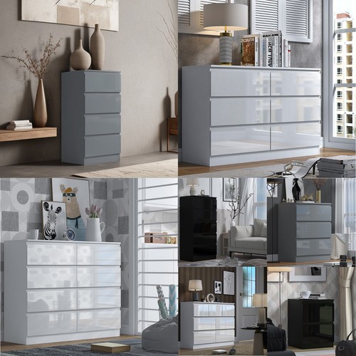 Chest drawers gloss front - of,