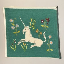 Vintage Unicorn Needlepoint
