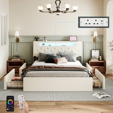 STORAGE UPHOLSTERED BED FRAME