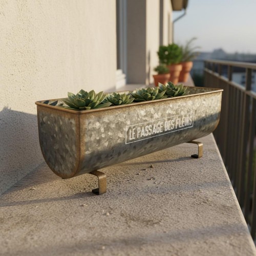 Oval planter box french design - french,