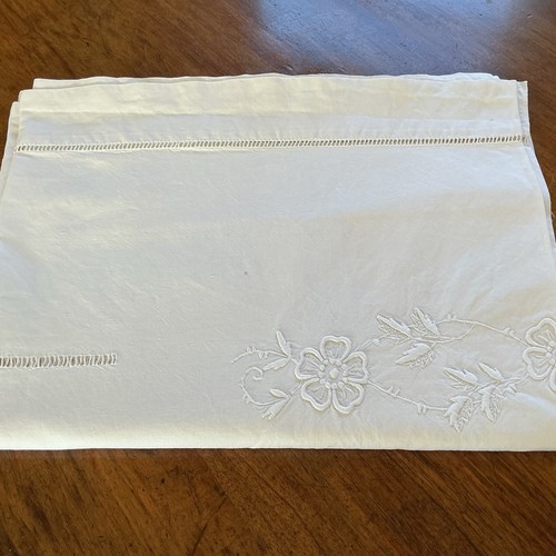 Vintage french linen sheet - french,