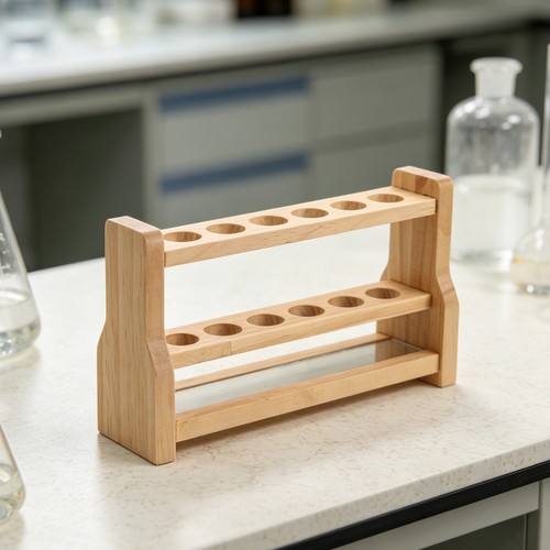 Wooden test tube rack 0 - test,