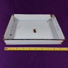 Vintage Enamelled Metal Photo Developing Tray. 25cm x 20cm. (10" x 8")