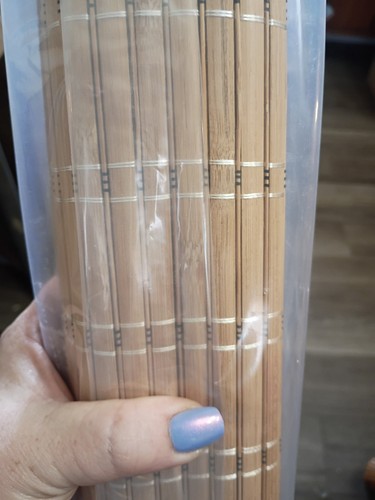 Bamboo rollup shade - brown, 26
