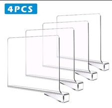 4 Pieces Clear Acrylic Shelf