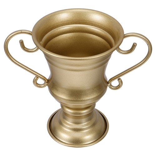 Urn planter metal flower - metal,