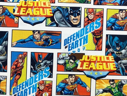 Cotton fabric justice league - cotton,