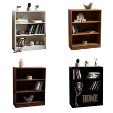 Cambridge 3 Tier Low Bookcase