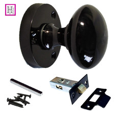 Black Nickel Door Knobs SET