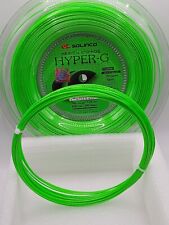Solinco Hyper-G Tennis String 1.25mm 16L G 12.2M Green (1 set cut from the reel)