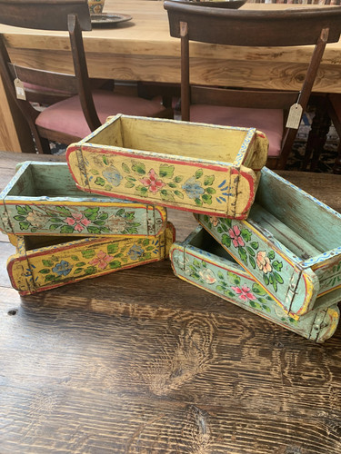 Hand painted wooden - hand,