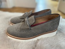 Grey Suede Loafers, GRENSON