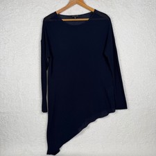 Eileen Fisher Navy Blue Ribbed