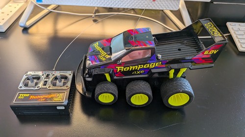 Tyco rampage 4x6 truck 6v - rampage, rc