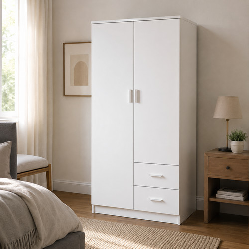 Wardrobe doors white - 2,