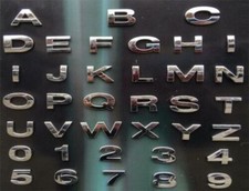Chrome letters  Adhesive for