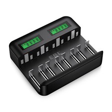EBL LCD Universal Battery Charger(9008) for AA AAA C D Rechargeable Batteries