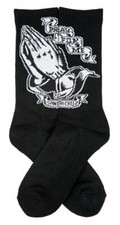 SANTA CRUZ Pray Socks in Black / Skate, Skateboard Socks / Jason Jessee 