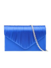Ladies Pleated Satin Clutch