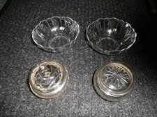 JOB LOT OF 2 GLASS JARS & 2