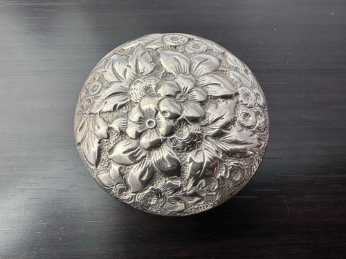 Antique sterling silver floral - sterling,