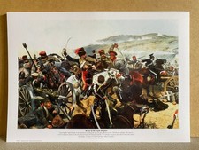 Crimean war military art print Hussars /17th Lancers Light brigade at Balaclava