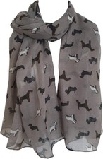 Poodle Print Scarf Dogs Fancy