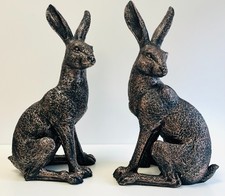 Hare Ornament, Bronze Effect