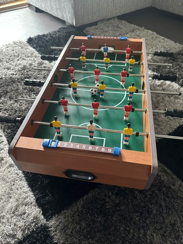 Table top football game - table,