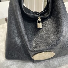 MULBERRY LEATHER BLACK BELLA HOBO BAG