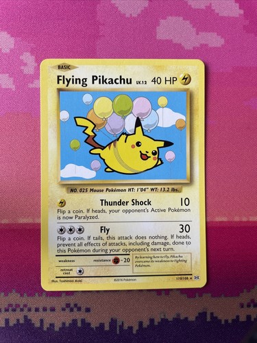 Pokemon card flying pikachu - flying,