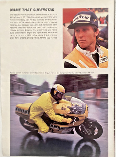 Kenny roberts world - kenny, motorcycle