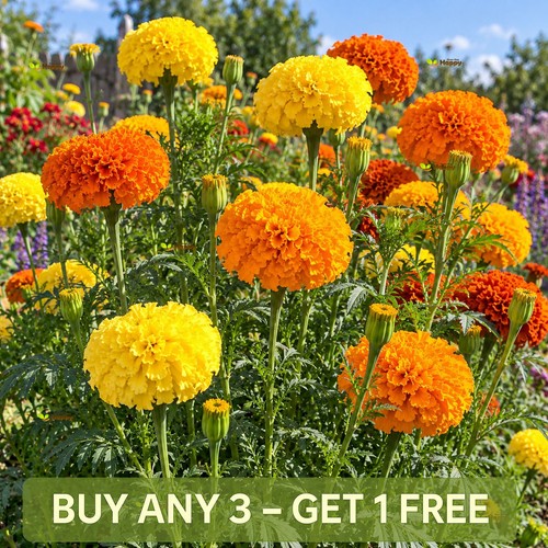 African marigold crackerjack - african,