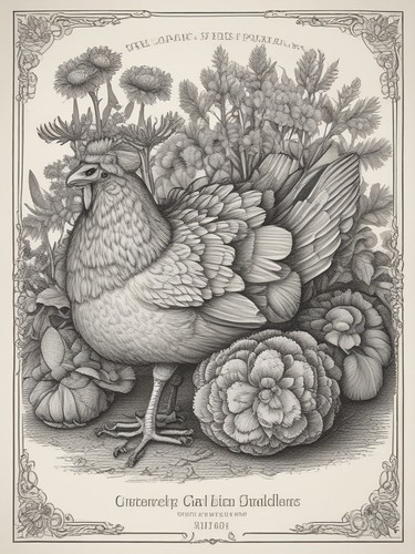Hen and chicks vintage - hen,