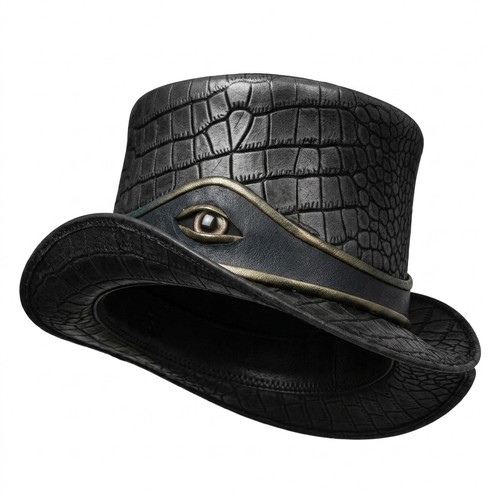 Handmade black croc style - handmade, croc-style
