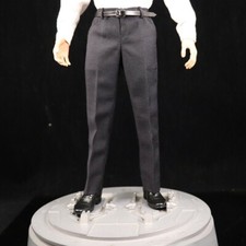 1:6 Scale Black Suit Trousers