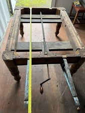 Antique Vintage Joseph Fitter Wind Out Dining Table 
