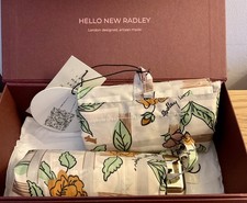 Radley Regents Rose- Floral Compact Umbrella / Foldaway Shopping Bag In Gift Box
