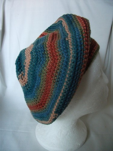 Hand crocheted beret ref - crocheted,