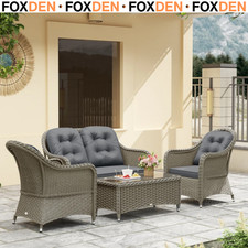 Four Piece Rattan Sofa Set w/