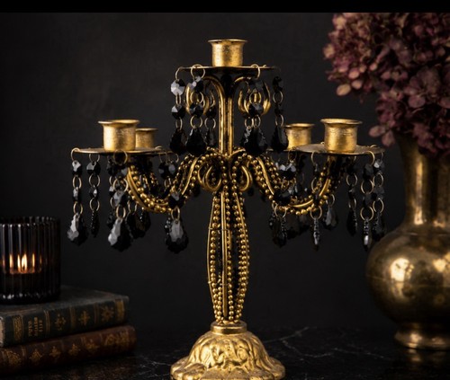 Vintage gold arm candelabra - 5,