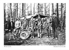 Postcard Work Crew Mammoth