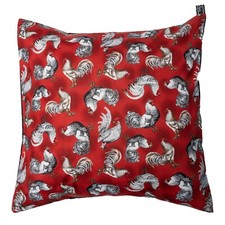 Cockerell Chicken Cushion Cover Case fits 18 x 18" Timeless 100% Cotton Fabric