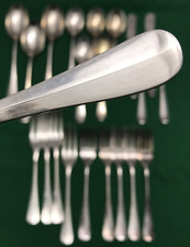 22 Pc RATTAIL Silverplated