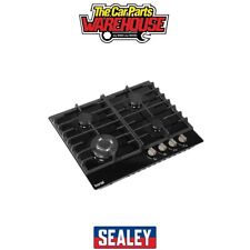 Sealey DH226 Baridi Gas Hob with 4 Cooking Zones 60cm - Black