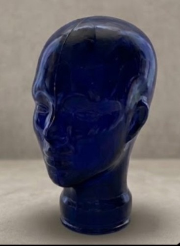 Cobalt blue mannequin - blue, head