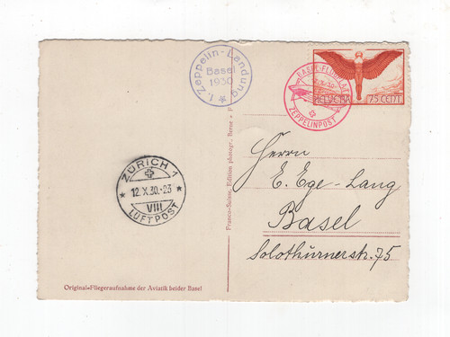 1930 switzerland zeppelin - zeppelin, lz