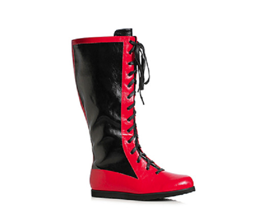 Red black wrestler lucha - red,