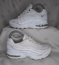 Nike Air Max 95 Trainers Triple White Women's Teens Size UK 4