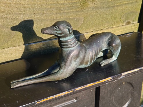 Art deco greyhound whippet - art,